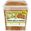 EWL Naturprodukte Vermi della Farina essiccati 800 g (5 L), Snack a base di Insetti per Uccelli, Pesci, Tartarughe, Roditori e Rettili