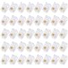 QUARKZMAN Connettori Maschio RJ9/RJ10/RJ22 per Spina Modulare Telefonica, Nucleo in Rame 4P4C Trasparente 40pz