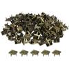 QUARKZMAN 80pz Rivetti a Piramide Quadrata, 7mm Chiodi a Quattro Punte, Borchie in Rame Stile Punk Rock per Abbigliamento Borsa Pelle Scarpe (Bronzo)