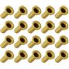 METALLIXITY Foro Passante Rivetto (3mm x 8mm) 100pz, Ottone Placcato Metallo Cavo Rivetto Dadi - per PCB Schede, Dorato
