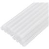 QUARKZMAN 20pz Stick Colla a Caldo per Pistola Colla a Caldo 7mm x 100mm/0,27 x 4 Mini Bastoni di Colla a Caldo Adesiva Bianco Glitterato