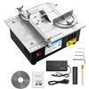 YUMILI Mini Sega Circolare da Tavolo, Mini Sega da Tavolo di Precisione Portatile 96 W, Alimentatore a 7 Velocità, Lama Regolabile da 0,1 a 15 mm, Multifunzionale per Progetti di Falegnameria DIY