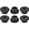 QUARKZMAN 6 Pezzi Occhielli in Gomma 20mm Foro di Perforazione, Passacavi Guarnizione 11mm ID Gommini Passacavo Scrivania Nero Siliconica per Tappo Organizzare Filo Cablaggio Casa Auto
