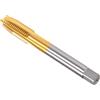 CoCud Spirale Punta Maschi, Metrico M10 x 1.25 Filo, Titanio Rivestito Alta Velocità Acciaio 6542 Vite Fresatura Foratura Maschio per Perforazione Macchina, 1-Pezzo