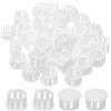 PATIKIL Tappi Copriforo, 48Pz 5/9 (14mm) Tappi per Fori in Plastica Copriforo a Vite Scrivania Fibbia Bloccaggio Inserto per Mobili Fori Armadio Cucina, Bianco