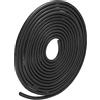 METALLIXITY Schiuma Meteo Guarnizione Striscia (2mm Diametro x 6m Lunghezza) 1pz, EPDM Gomma Rotondo Sigillo Striscia - per Casa Riparazione, Porta, Nero