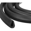 QUARKZMAN Profilo di Protezione a U, Protezione per Bordi con Striscia di Tenuta in Gomma da 3.3 Piedi di Lunghezza Tipo Rotondo, Adatta per Bordi da 4.5-5mm, (23/64 L x 7/16 A) Nero