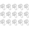 QUARKZMAN 15Pz Fascetta a Molla per Tubo Flessibile Carburante/Silicone per Vuoto, 6mm Clip a Molla per Tubo Flessibile ad Aria a Bassa Pressione per Tubo Olio Acqua, Nichelato