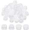 PATIKIL Tappi Copriforo, 48Pz 3/5 (15mm) Tappi per Fori in Plastica Copriforo a Vite Scrivania Fibbia Bloccaggio Inserto per Mobili Fori Armadio Cucina, Bianco
