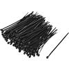 QUARKZMAN 80mmx1.8mm Cavo Fascette Zip x 300pz Tensione Resistenza per Casa, Ufficio, Giardino, Garage, [Nero, Plastica]