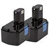 Trade-Shop 2 batterie NI-MH per Hitachi EB1414L EB1420RS EB1430H EB1430R EB14H EB14B EB14S EB1412 EB1412S EB1414 EB1414S EB1424 EB1426 EB1426H DS14DAF2 DS14 14DMR