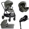 Joie Trio Passeggino Valora, Ramble XL, I-level Pro e Base Encore - Evergreen