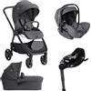 Joie Trio Passeggino Valora, Ramble XL, I-level Pro e Base Encore - Ebony