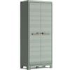 Armadio da Giardino 8 Ripiani 80x44x182 cm Keter Planet Outdoor Multispace Grigio e Verde