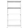 Scaffale in Metallo 5 Ripiani 100x40x187 cm Ettore Bianco
