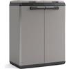 Armadio per Raccolta Differenziata 68x39x85 cm Keter Split Cabinet Basic Grigio