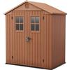 Casetta da Giardino Porta Attrezzi 190x122x221 cmin Evotech+ Keter Darwin 6x4 Marrone