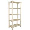 Scaffale 5 ripiani a doghe 70x30x170 cm in Legno di Pino Naturale