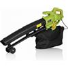 Aspiratore per foglie Trituratore e Soffiatore Elettrico 3000W Aspirafoglie 3in1