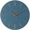 Orologio da Parete Ø40x5 cm in Legno TimeLine Blu