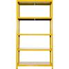 Scaffale in Metallo 5 Ripiani 100x40x187 cm Ettore Giallo