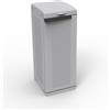 Armadio Per Raccolta Differenziata 5x39x88,7 cm 1 Anta in Polipropilene Ecocab Grigio
