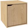 Cubo Composite con Anta 35x35x35 cm in Compensato Naturale