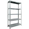 Scaffale in Metallo 5 Ripiani 100x40x187 cm Ettore Zincato
