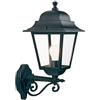Lampada Applique Grande in Alto Colore Nero da Esterno Linea Quadrata Sovil