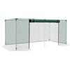 Outsunny Gabbia di protezione per piante con porta zippata, tubi in acciaio zincato, 240 x 120 x 110 cm, verde | Aosom Italy