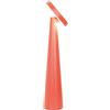 Zafferano, Lampada Angelina, Lampada da Tavolo Ricaricabile e Senza Fili con Controllo Touch e con Testa Orientabile, Adatta per Interni, Dimmer, 2200-3000 K, Altezza 26 cm, Colore Rosso