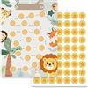 BIROYAL Kids Reward Chart Zoo with Star Stickers to Motivate Kids to Complete Chores, Homework, Toilet Training, Brushing Teeth - Board to Challenge Children to Develop Good Habits