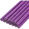 QUARKZMAN Mini Stick Colla a Caldo per Pistola Colla a Caldo 7mm x 100mm Viola Glitterato 12pz