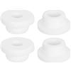 QUARKZMAN 4 Pezzi Occhielli in Gomma 22mm Foro di Perforazione, Passacavi Guarnizione 13mm ID Gommini Passacavo Scrivania Bianco Siliconica per Tappo Organizzare Filo Cablaggio Casa Auto