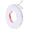 PATIKIL 2m/6.6ft Sigillatura Schiuma Nastro, 1.5cm Largo 8mm Spessore Singolo Adesivo Paraspifferi Striscia Guarnizione Porta Gommapiuma per Finestra Isolamento, Bianco