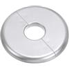 PATIKIL Flangia Divisa a Parete, 23,5mm Copriforo con Piastra Autoadesiva Rotonda in ABS Copri Tubi Termosifoni Copertura per Decorazione Rubinetto Tubo Acqua Bagno Cucina, Argento