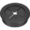QUARKZMAN 1pz Passacavo per Scrivania, 1-9/16 Pollici (40mm) Passacavo in Gomma Flessibile Copertura Foro Filo per Organizzatore Cavi Scrivania Computer, Nero