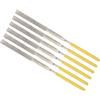 CoCud Lima Ago Rivestita in Diamante, | Asta 3mm Lunghezza 140mm |, Lima Piana Rivestita in Diamante - (Applicazioni: Metallo Vetro Pietra), 6Pz
