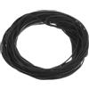 QUARKZMAN Nastro Tenuta Schiuma Silicone, Diametro 1mm (0,04) Lunghezza 12 Metri (39,37 Ft) Guarnizione Gomma Spugna Rotonda Corda Gomma Solida per Macchinari e Industrie, Nero