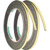 QUARKZMAN 5mm W1mm T16,4ft Schiuma Sigillante Nastro Auto Adesivo EVA 2pz | Meteo Spogliazione Suono Prova Sigillo Striscia, per Porte Blocco Separazione