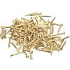 QUARKZMAN 280Pz Chiodi in Ottone 1.2x10mm(DxL) Chiodi per Quadri Muro Testa Rotonda Piccoli in Ottone Hardware per Progetti Fai da Te in Legno Scatole Decorative Casa, Tonalità Ottone