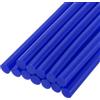 QUARKZMAN Mini Stick Colla a Caldo per Pistola Colla a Caldo 7mm x 100mm Blu Brillante 12pz