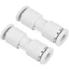PATIKIL 2pz Riduzione Connessione a Pressione Aria Tubo 4mm a 3mm Bianco | Dritto Unione Riduttore Pneumatico Rapido Collega Raccordi, Raccordo