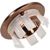 DTGN 30x13.5mm(DxT) Lavello Troppopieno Coperchio - Buono per Bagno Cucina Lavello - Rame Bacino Trim Inserto in Foro Rotondo Tappi - Rosa Oro