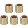 PATIKIL Distanziatori in Ottone M5, 5pz Distanziatori Metallici in Ottone 5mm ID x 7mm OD x 8mm L Distanziatori a Vite Ottone per Viti 1/5 Pollice o M5