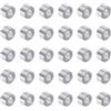 QUARKZMAN 30pz Spacer in Alluminio 5mm Foro x 10mm Od x 6mm Lunghezza Boccola di Supporto per Vite Distanziatore in Metallo Rotondo con Finitura Semplice per Viti M5, Bulloni e Aste