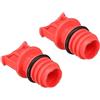 QUARKZMAN x 2pz Olio Spina Connettore Aria Compressore 0,73 Plastica Rosso