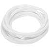 QUARKZMAN Nastro Tenuta Schiuma Silicone, Diametro 5,5 Mm (0,22) Lungo 2 Metri (6,56 Piedi), Guarnizione Gomma Spugna Rotonda Corda Gomma Solida per Macchinari e Industrie, Bianco