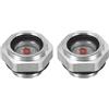 PATIKIL Aria Compressore Olio Mirino Vetro, 2pz M16*1,5 Maschio Filettatura Alluminio Lega Olio Liquido Livello Indicatore Aria Compressore Parti con O-ring