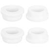 QUARKZMAN 4 Pezzi Occhielli in Gomma 29mm Foro di Perforazione, Passacavi Guarnizione 20mm ID Gommini Passacavo Scrivania Bianco Siliconica per Tappo Organizzare Filo Cablaggio Casa Auto